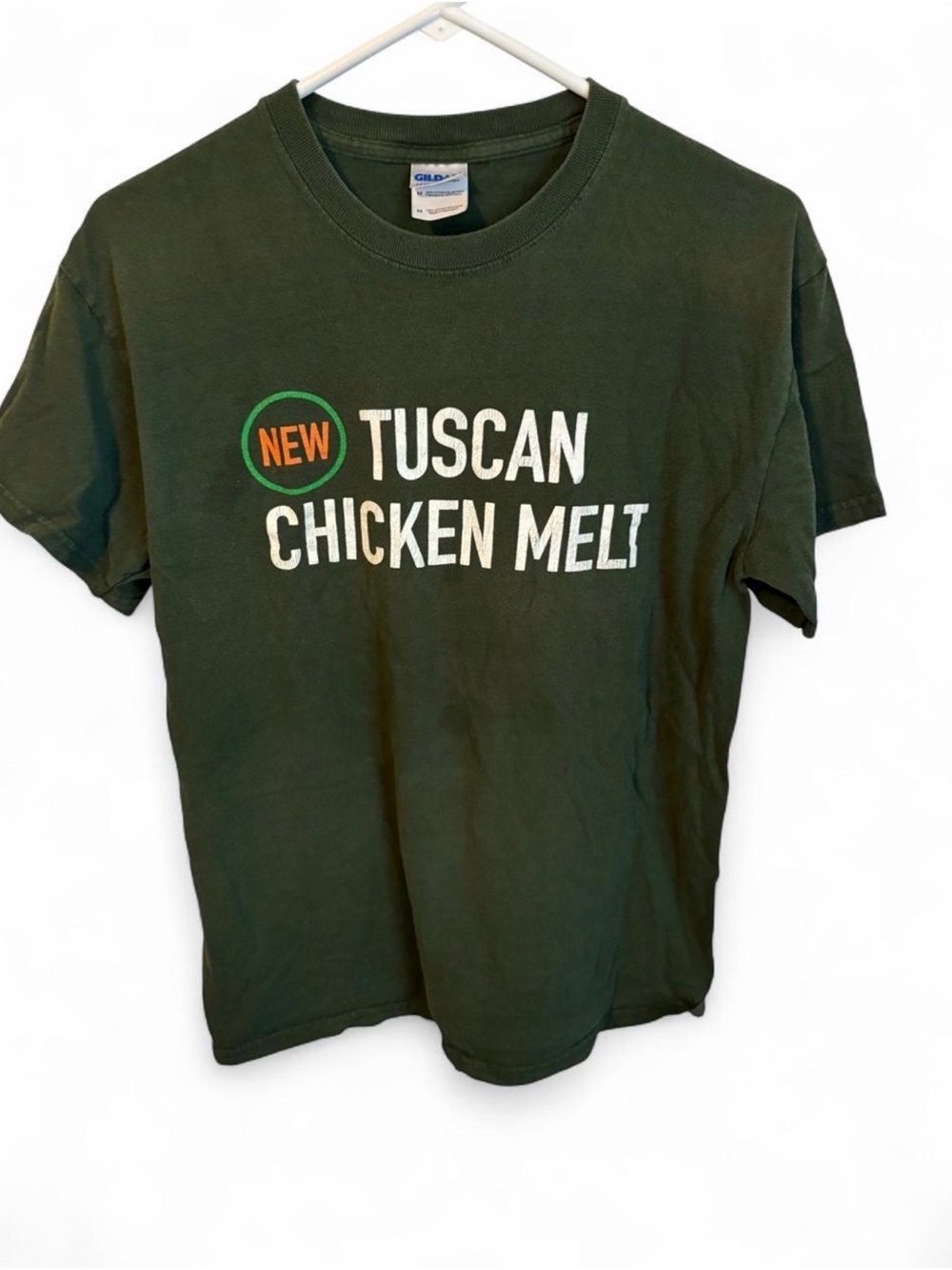 Gildan Dark Green "Tuscan Chicken Melt" Graphic Tee